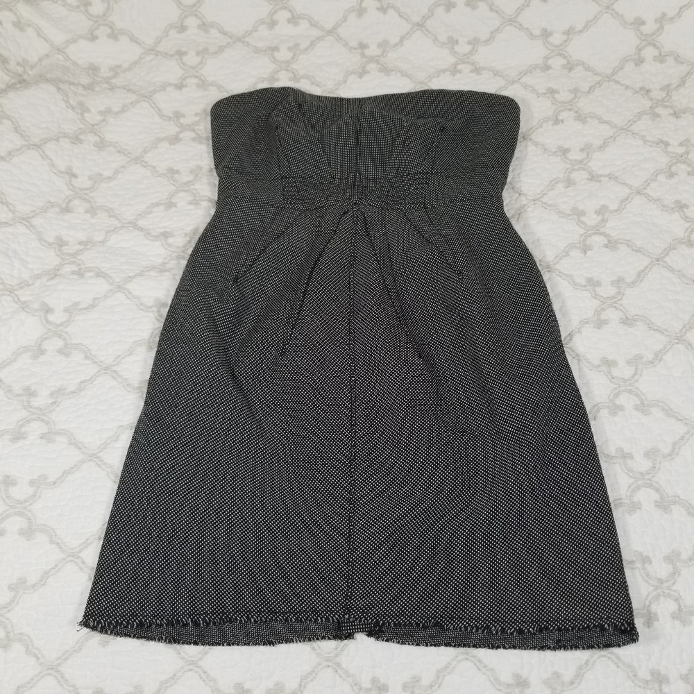 Silence + Noise Black Strapless Mini Dress